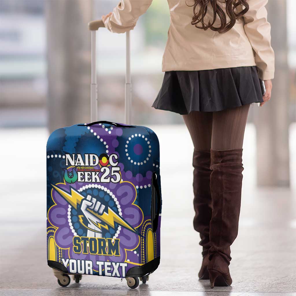 Custom NAIDOC Week 2025 Storm Luggage Cover Melbourne Indigenous Art
