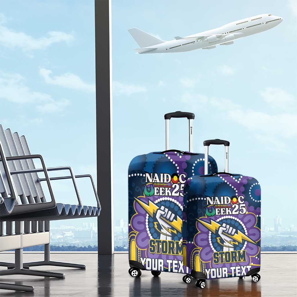Custom NAIDOC Week 2025 Storm Luggage Cover Melbourne Indigenous Art
