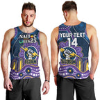Custom NAIDOC Week 2025 Storm Men Tank Top Melbourne Indigenous Art