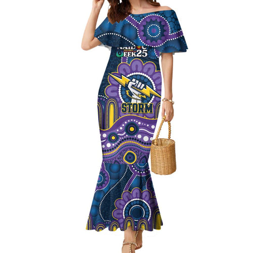 Custom NAIDOC Week 2025 Storm Mermaid Dress Melbourne Indigenous Art