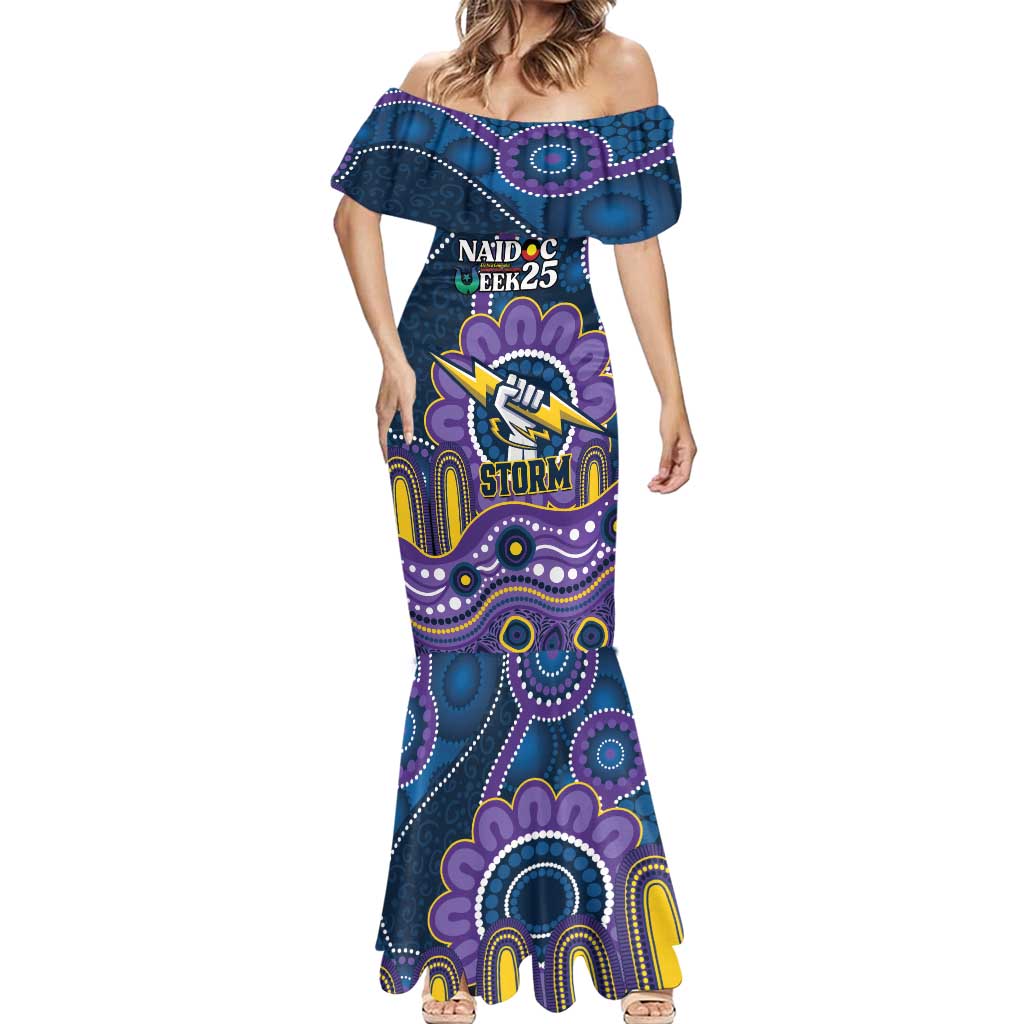 Custom NAIDOC Week 2025 Storm Mermaid Dress Melbourne Indigenous Art
