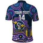 Custom NAIDOC Week 2025 Storm Polo Shirt Melbourne Indigenous Art