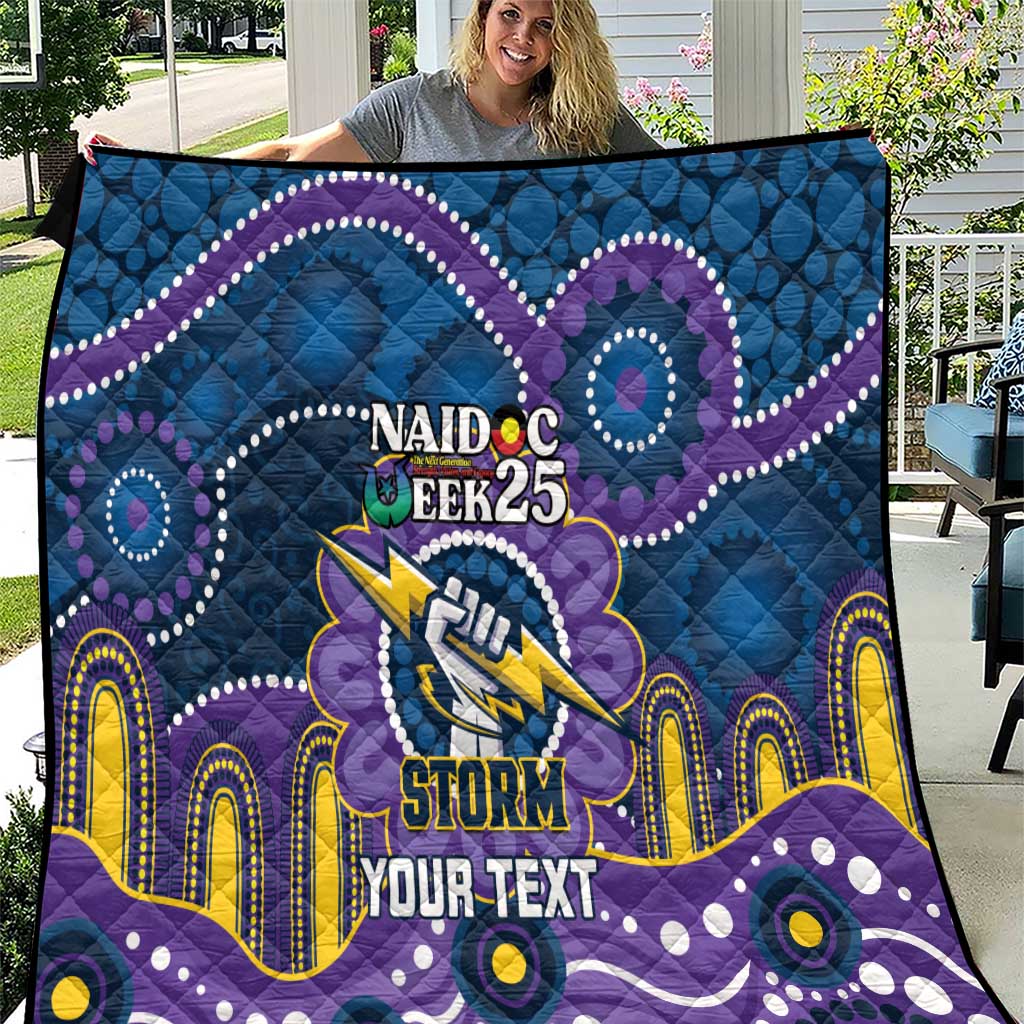 Custom NAIDOC Week 2025 Storm Quilt Melbourne Indigenous Art