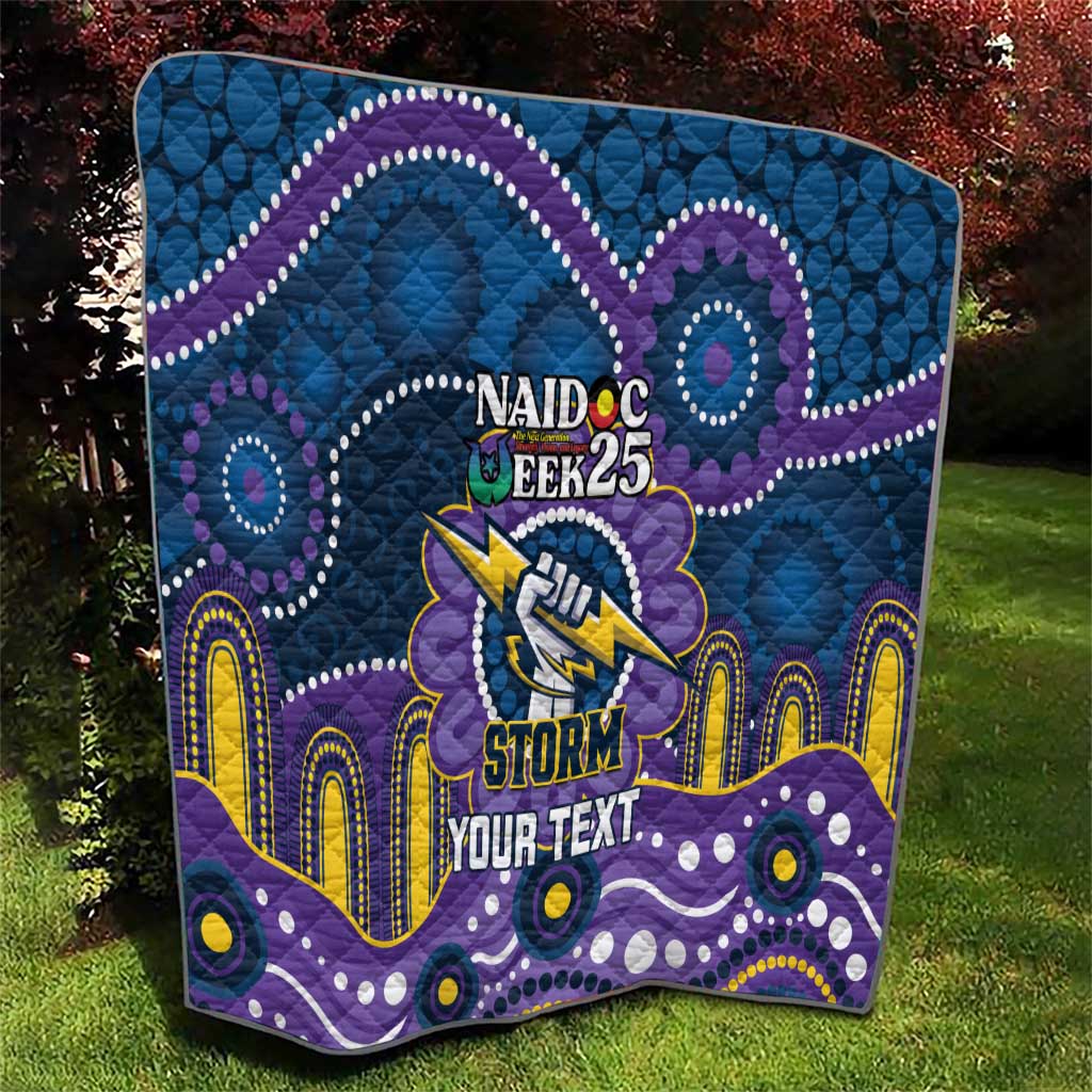 Custom NAIDOC Week 2025 Storm Quilt Melbourne Indigenous Art