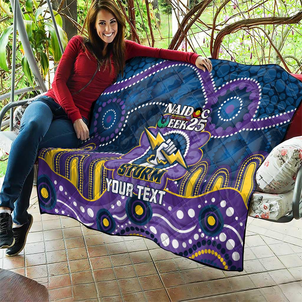 Custom NAIDOC Week 2025 Storm Quilt Melbourne Indigenous Art
