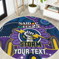 Custom NAIDOC Week 2025 Storm Round Carpet Melbourne Indigenous Art