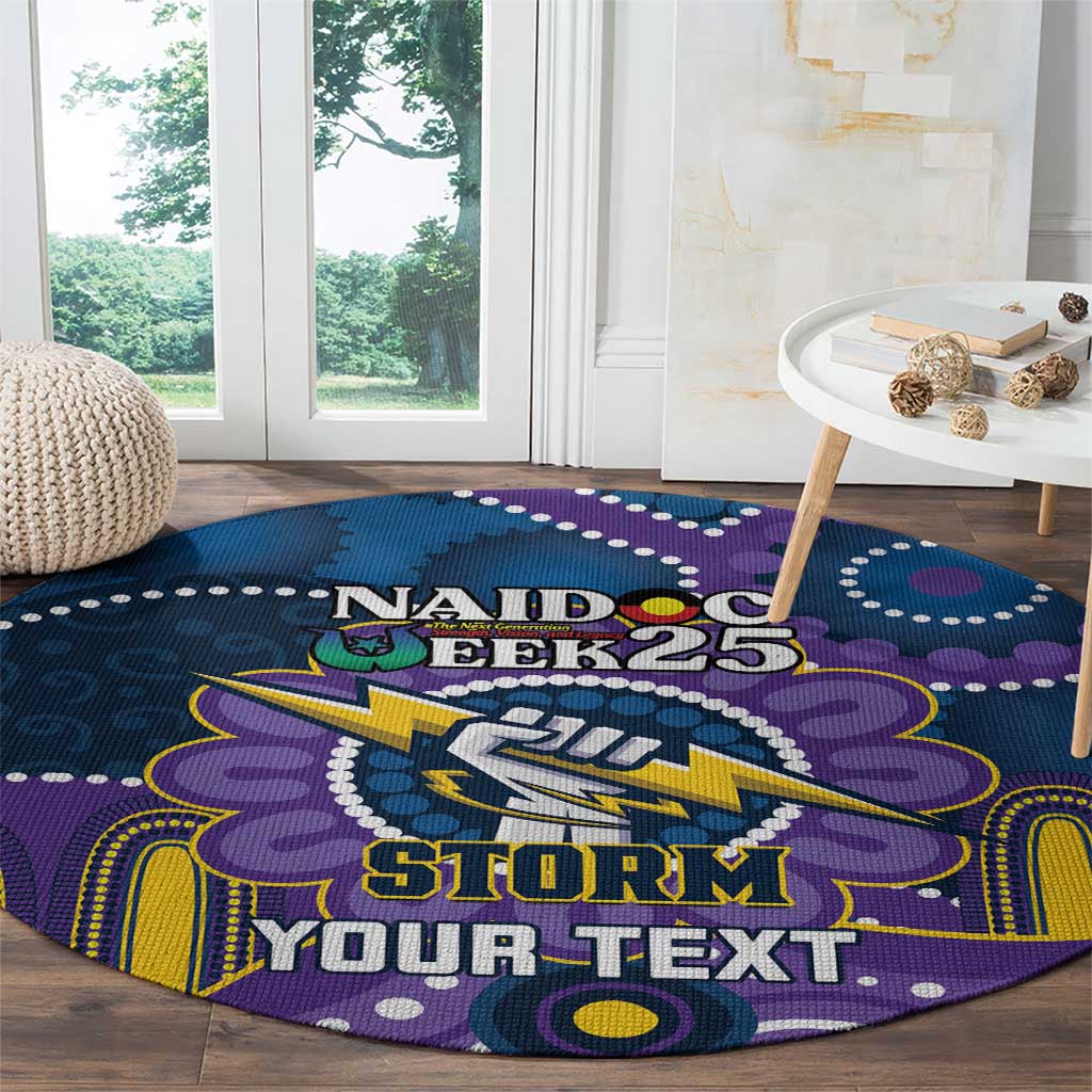 Custom NAIDOC Week 2025 Storm Round Carpet Melbourne Indigenous Art