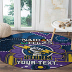 Custom NAIDOC Week 2025 Storm Round Carpet Melbourne Indigenous Art