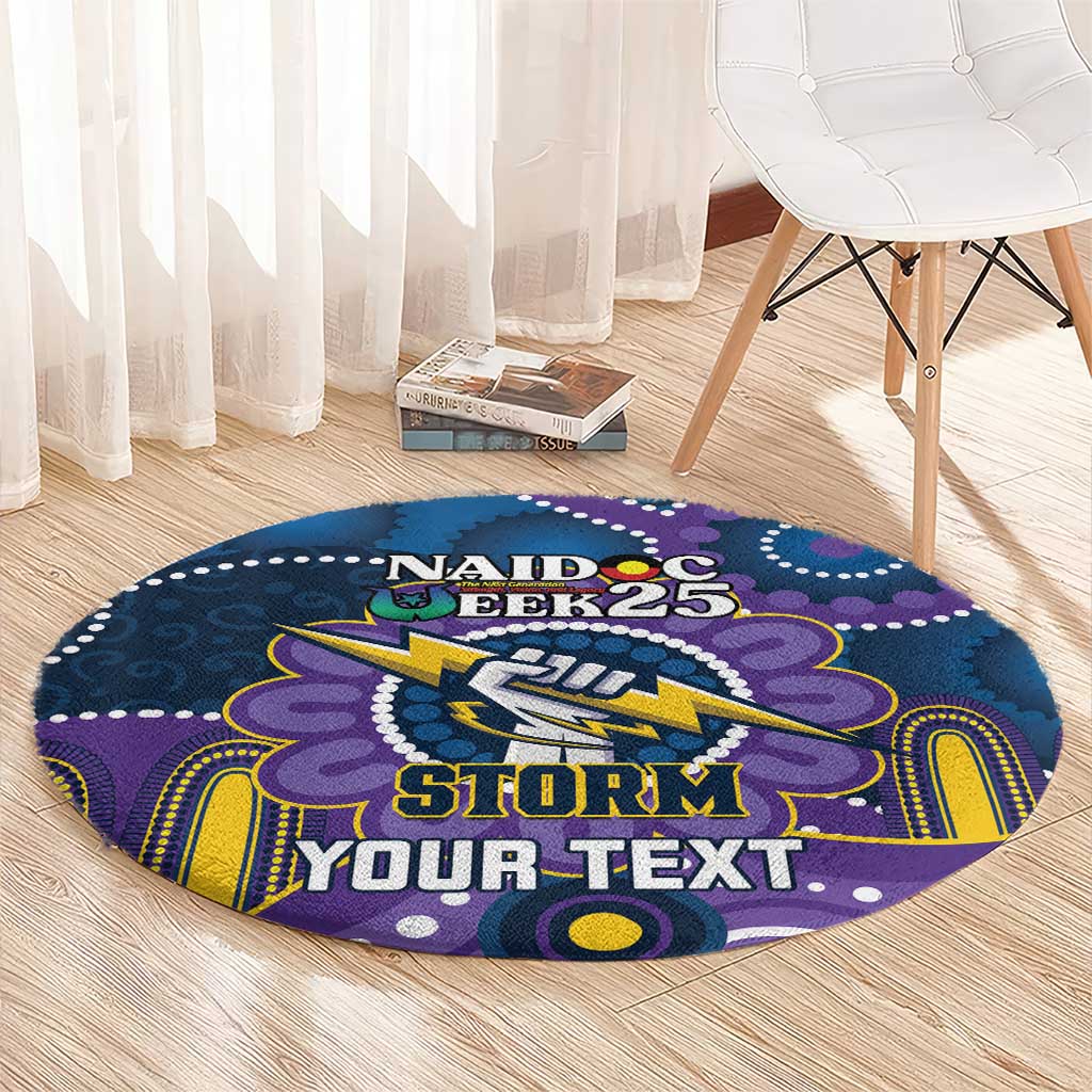 Custom NAIDOC Week 2025 Storm Round Carpet Melbourne Indigenous Art