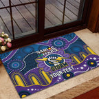 Custom NAIDOC Week 2025 Storm Rubber Doormat Melbourne Indigenous Art