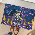 Custom NAIDOC Week 2025 Storm Rubber Doormat Melbourne Indigenous Art