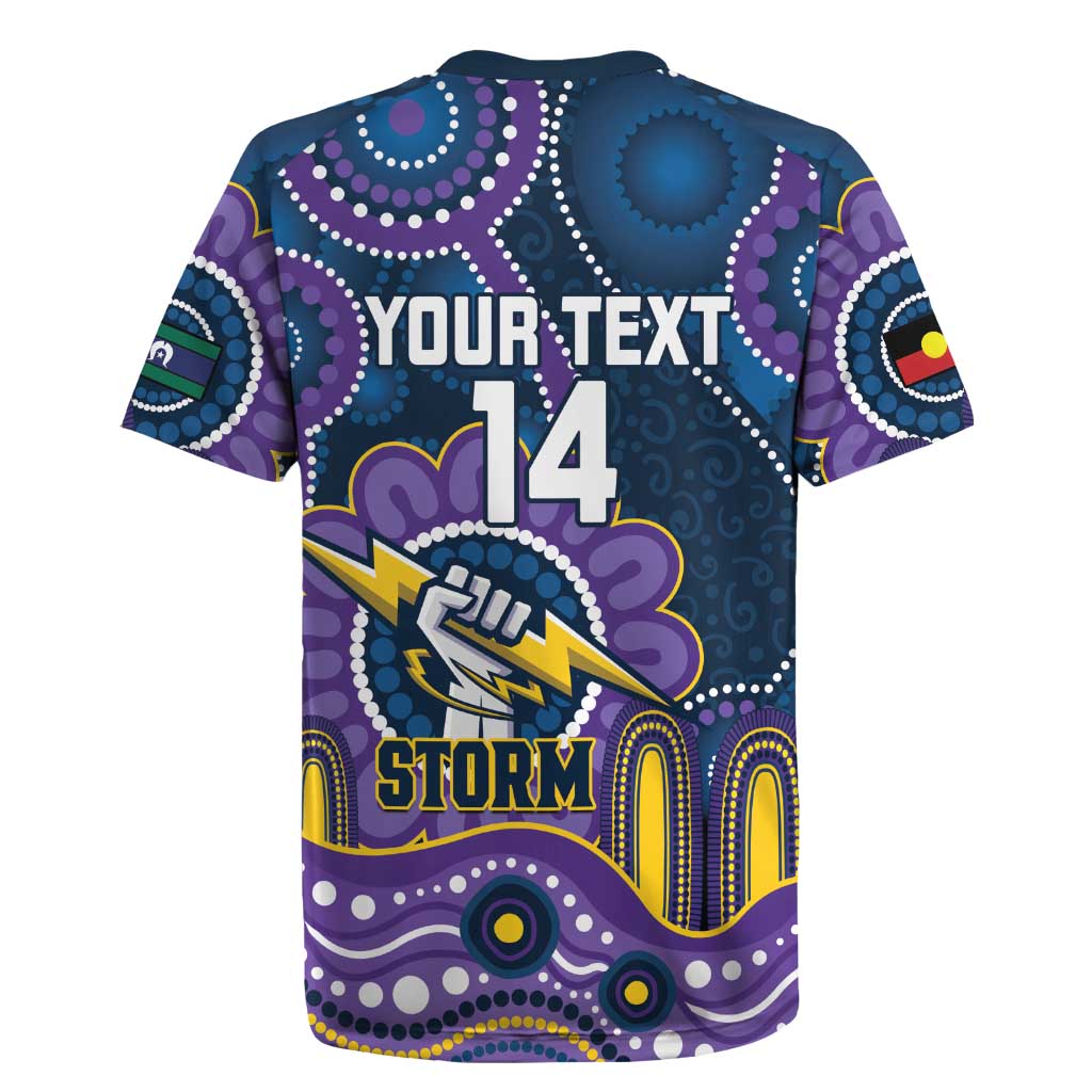 Custom NAIDOC Week 2025 Storm Rugby Jersey Melbourne Indigenous Art