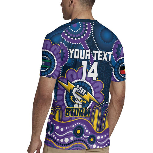 Custom NAIDOC Week 2025 Storm Rugby Jersey Melbourne Indigenous Art