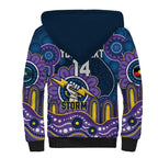 Custom NAIDOC Week 2025 Storm Sherpa Hoodie Melbourne Indigenous Art
