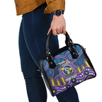 Custom NAIDOC Week 2025 Storm Shoulder Handbag Melbourne Indigenous Art