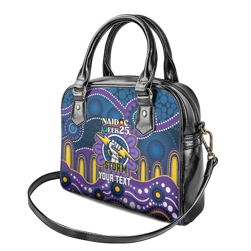 Custom NAIDOC Week 2025 Storm Shoulder Handbag Melbourne Indigenous Art
