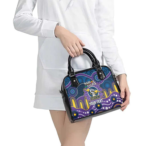 Custom NAIDOC Week 2025 Storm Shoulder Handbag Melbourne Indigenous Art
