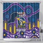 Custom NAIDOC Week 2025 Storm Shower Curtain Melbourne Indigenous Art
