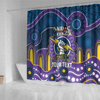 Custom NAIDOC Week 2025 Storm Shower Curtain Melbourne Indigenous Art