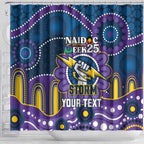 Custom NAIDOC Week 2025 Storm Shower Curtain Melbourne Indigenous Art