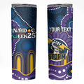 Custom NAIDOC Week 2025 Storm Skinny Tumbler Melbourne Indigenous Art