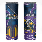 Custom NAIDOC Week 2025 Storm Skinny Tumbler Melbourne Indigenous Art