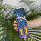 Custom NAIDOC Week 2025 Storm Skinny Tumbler Melbourne Indigenous Art
