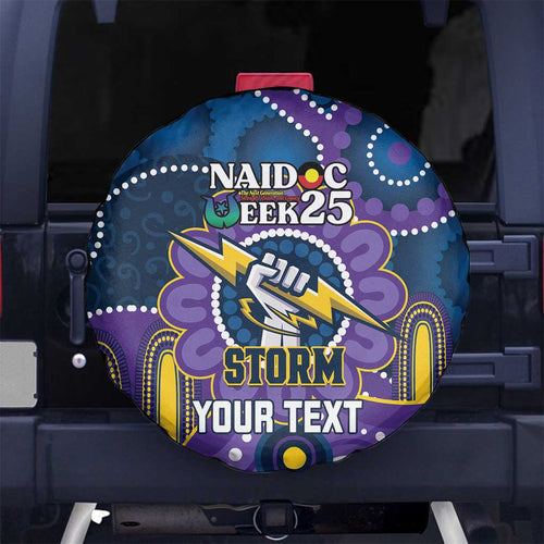 Custom NAIDOC Week 2025 Storm Spare Tire Cover Melbourne Indigenous Art
