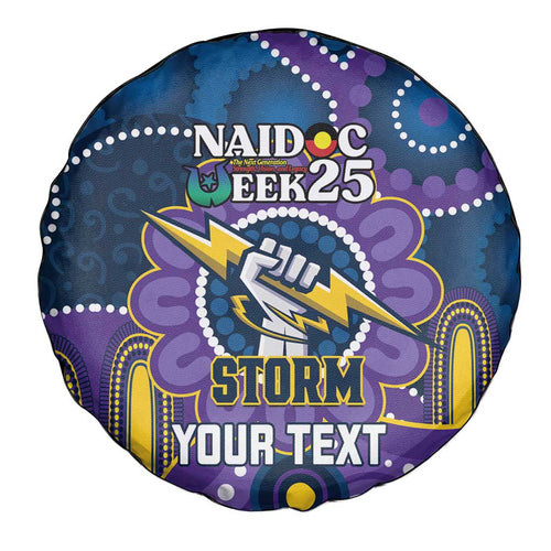 Custom NAIDOC Week 2025 Storm Spare Tire Cover Melbourne Indigenous Art