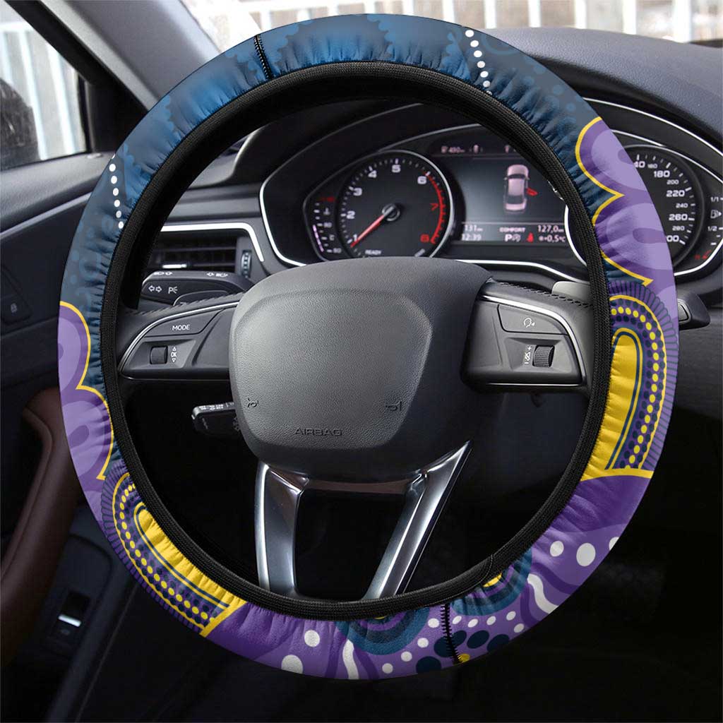 NAIDOC Week 2025 Storm Steering Wheel Cover Melbourne Indigenous Art