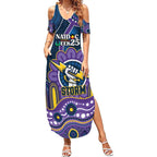 Custom NAIDOC Week 2025 Storm Summer Maxi Dress Melbourne Indigenous Art