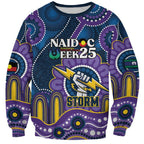 Custom NAIDOC Week 2025 Storm Sweatshirt Melbourne Indigenous Art