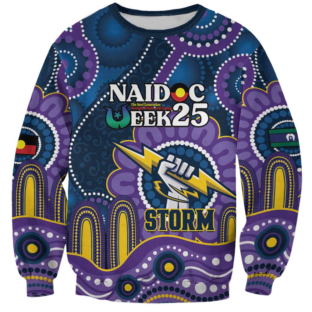 Custom NAIDOC Week 2025 Storm Sweatshirt Melbourne Indigenous Art