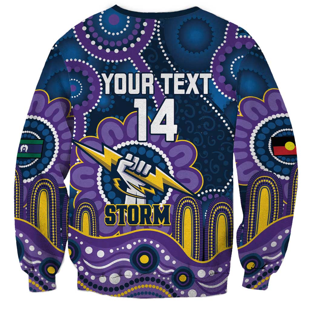 Custom NAIDOC Week 2025 Storm Sweatshirt Melbourne Indigenous Art