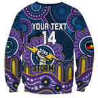 Custom NAIDOC Week 2025 Storm Sweatshirt Melbourne Indigenous Art