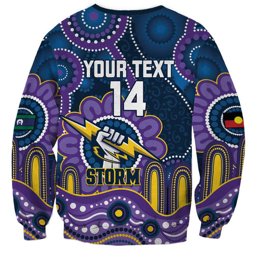Custom NAIDOC Week 2025 Storm Sweatshirt Melbourne Indigenous Art