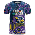 Custom NAIDOC Week 2025 Storm T Shirt Melbourne Indigenous Art