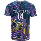 Custom NAIDOC Week 2025 Storm T Shirt Melbourne Indigenous Art