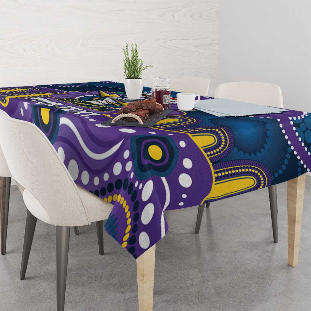 Custom NAIDOC Week 2025 Storm Tablecloth Melbourne Indigenous Art