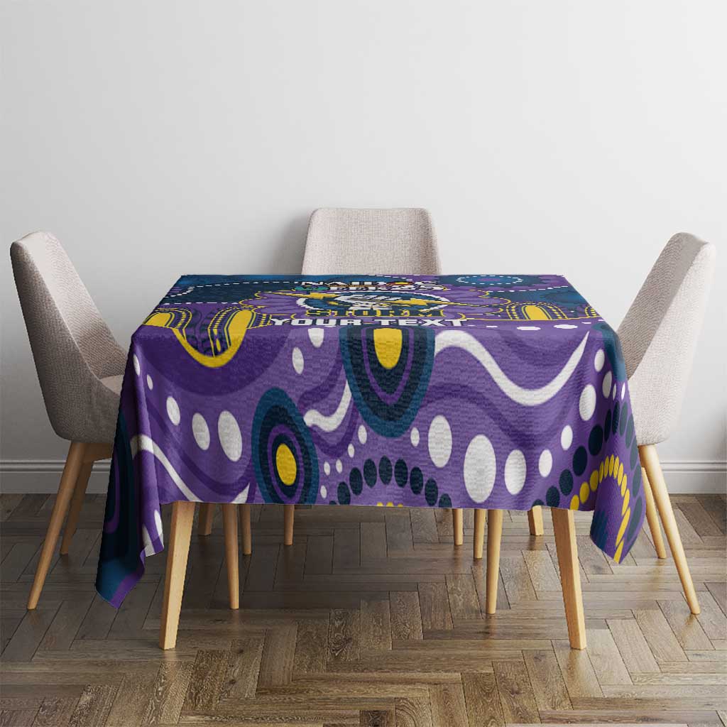 Custom NAIDOC Week 2025 Storm Tablecloth Melbourne Indigenous Art