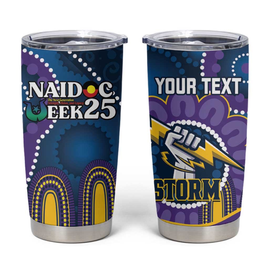 Custom NAIDOC Week 2025 Storm Tumbler Cup Melbourne Indigenous Art