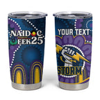 Custom NAIDOC Week 2025 Storm Tumbler Cup Melbourne Indigenous Art