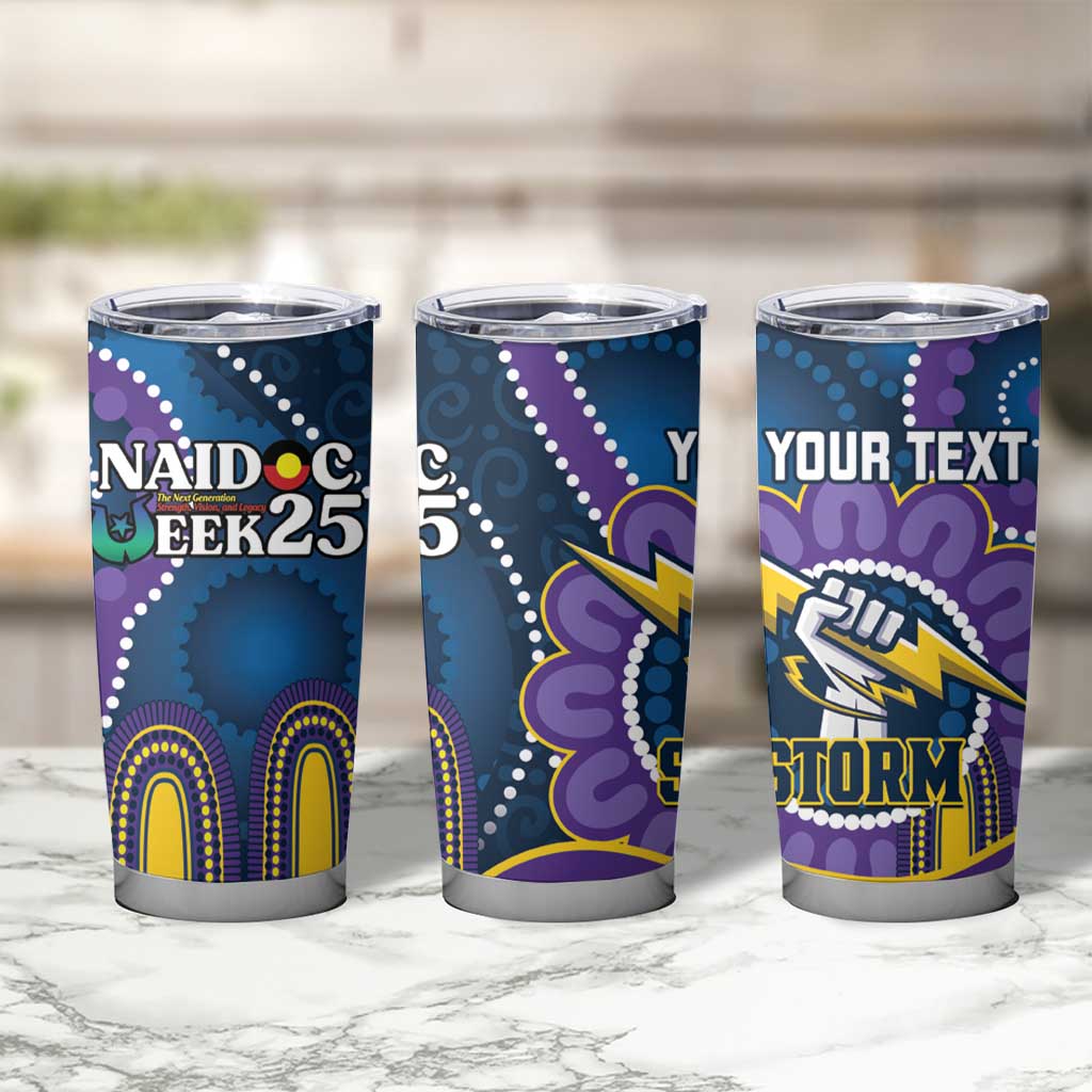 Custom NAIDOC Week 2025 Storm Tumbler Cup Melbourne Indigenous Art