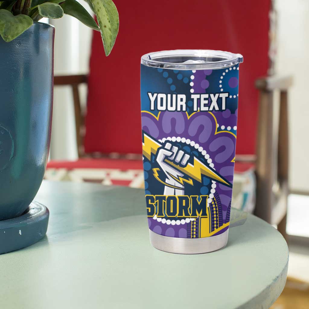 Custom NAIDOC Week 2025 Storm Tumbler Cup Melbourne Indigenous Art