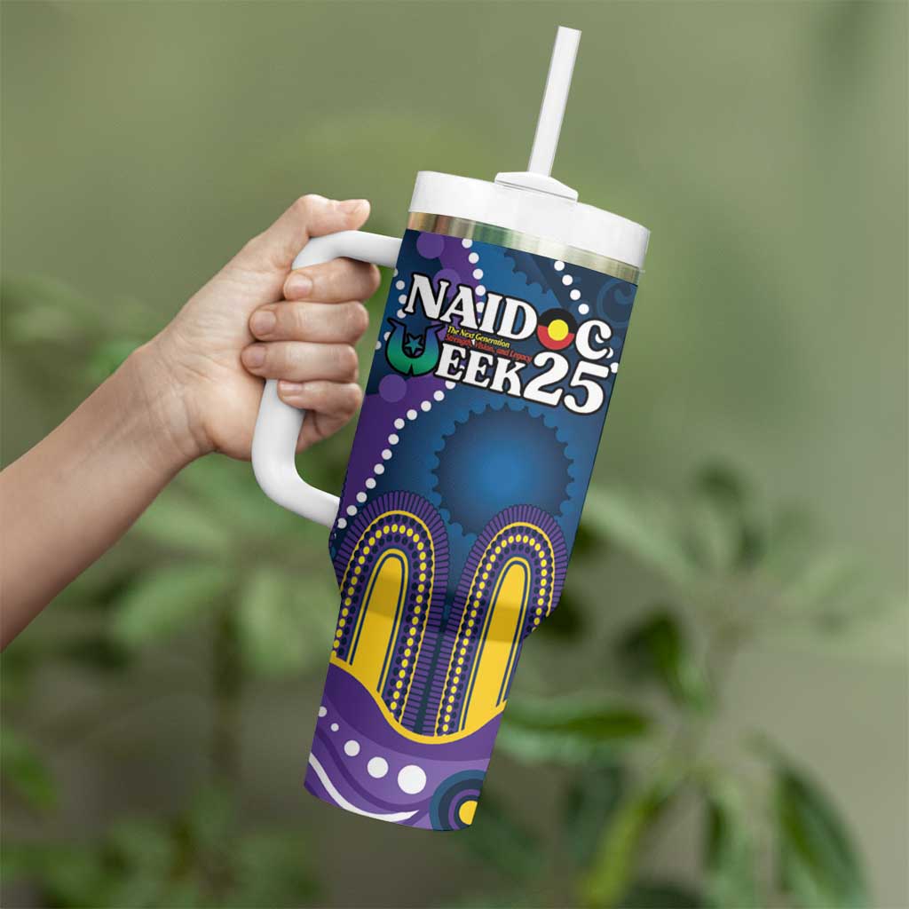 Custom NAIDOC Week 2025 Storm Tumbler With Handle Melbourne Indigenous Art