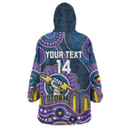 Custom NAIDOC Week 2025 Storm Wearable Blanket Hoodie Melbourne Indigenous Art