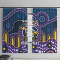 Custom NAIDOC Week 2025 Storm Window Curtain Melbourne Indigenous Art