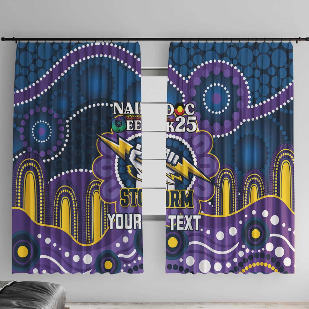 Custom NAIDOC Week 2025 Storm Window Curtain Melbourne Indigenous Art