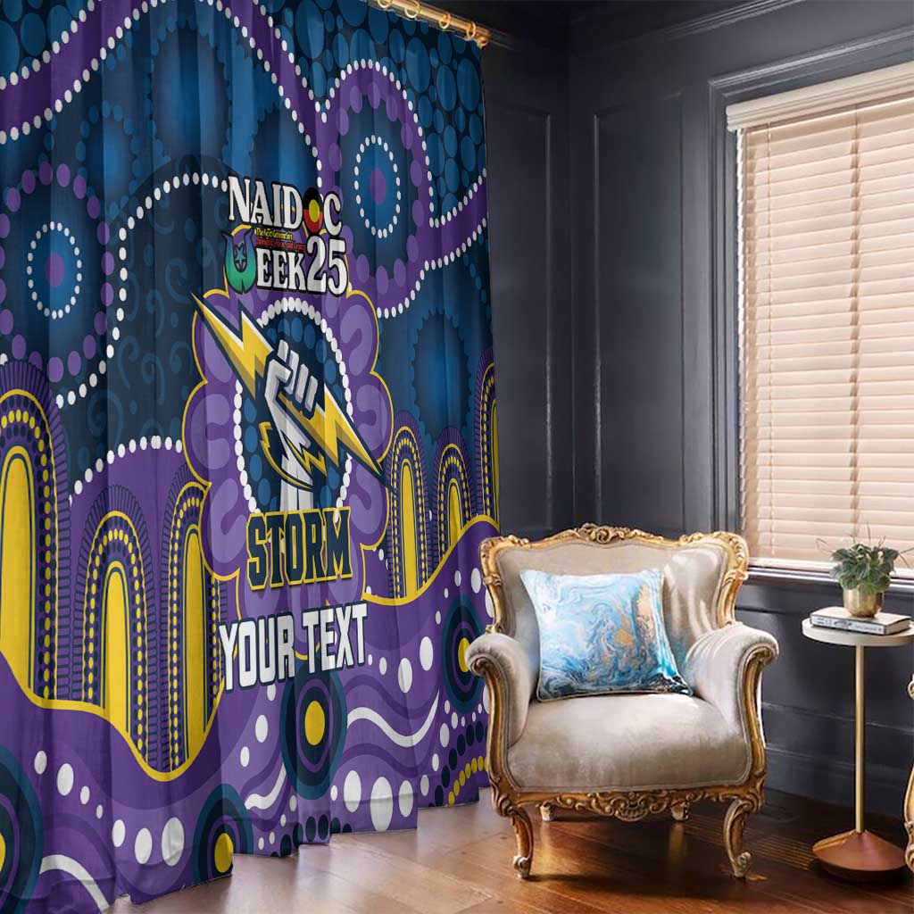Custom NAIDOC Week 2025 Storm Window Curtain Melbourne Indigenous Art