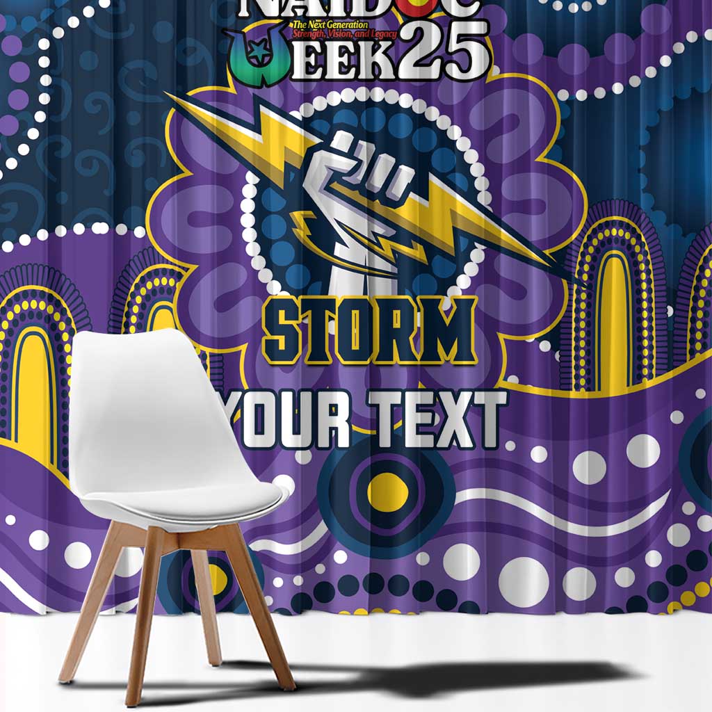Custom NAIDOC Week 2025 Storm Window Curtain Melbourne Indigenous Art